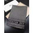 Christian Dior Stola Sciarpe di Lana Nero/Bianco