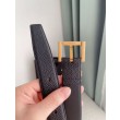 Cintura YSL Saint Laurent Cassandre Square Buckle 20MM Nero