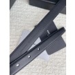 Cintura YSL Saint Laurent Cassandre Square Buckle 20MM Tutto Nero