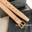 Alta gamma replica Cintura YSL Saint Laurent Cassandre Square Buckle 30MM Beige