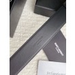 Qualità superiore replica Cintura YSL Saint Laurent Cassandre Square Buckle 30MM Noir