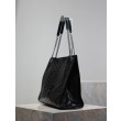 Dettagli perfetti Borse Firmate Replica shopping grande vintage stropicciata YSL Saint Laurent Niki Nero