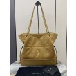 Dettagli perfetti Borse Replica shopping YSL Saint Laurent Jamie 4.3 Pochon grande foglia oro camoscio marrone