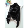 Dettagli perfetti Christian Dior Cannage Scialle 140cm Nero