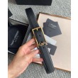 Dettagli perfetti Cintura YSL Saint Laurent New Cassandre Buckle 30MM Nero