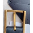 Dettagli perfetti Cintura YSL Saint Laurent New Cassandre Buckle 30MM Nero