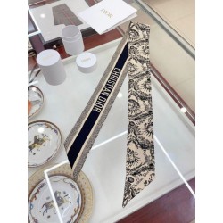 Dettagli perfetti Dior Toile de Jouy Soleil Mitzah Sciarpa Twill di seta Beige