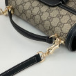 Dettagli perfetti Gucci 815206 Horsebit 1955 Replica Perfetta piccola morbida con manico superiore Nero Dettagli perfetti Gucci 815206 Horsebit 1955 Replica Perfetta piccola morbida con manico superiore Nero