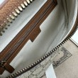 Dettagli perfetti Gucci GG Emblem Marsupio medio 821162 Marrone