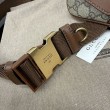 Dettagli perfetti Gucci GG Emblem Marsupio medio 821162 Marrone