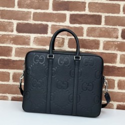 Dettagli perfetti Gucci Jumbo GG Cartella 792264 Nero