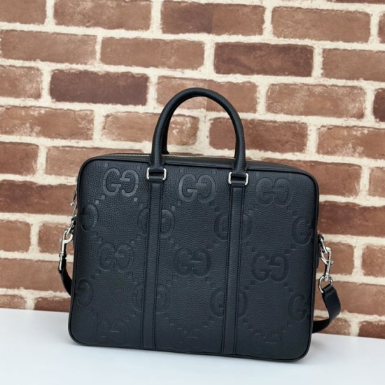 Dettagli perfetti Gucci Jumbo GG Cartella 792264 Nero