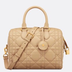 Riproduzione Fedele Borsa Dior Groove 25 in pelle di vitello Macrocannage biscotto imitazioni