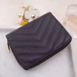 Pari all'originale replica di alta qualità Portafoglio compatto con cerniera YSL Saint Laurent Nero Pari all'originale replica di alta qualità Portafoglio compatto con cerniera YSL Saint Laurent Nero