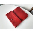 di alta qualit&agrave; Portafoglio grande YSL Saint Laurent Niki Crinkled Vintage Rosso