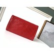 di alta qualit&agrave; Portafoglio grande YSL Saint Laurent Niki Crinkled Vintage Rosso