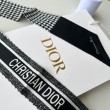 Dior 30 Montaigne Mitzah Sciarpa Twill di Seta Nero/Bianco Dior 30 Montaigne Mitzah Sciarpa Twill di Seta Nero/Bianco