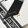 Dior 30 Montaigne Mitzah Sciarpa Twill di Seta Nero/Bianco Dior 30 Montaigne Mitzah Sciarpa Twill di Seta Nero/Bianco