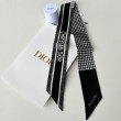 Dior 30 Montaigne Mitzah Sciarpa Twill di Seta Nero/Bianco Dior 30 Montaigne Mitzah Sciarpa Twill di Seta Nero/Bianco
