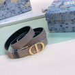 Alta gamma replica Dior 30 Montaigne Reversible 20MM Cintura Grigio/Nero Alta gamma replica Dior 30 Montaigne Reversible 20MM Cintura Grigio/Nero