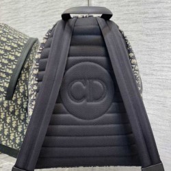 Qualità Specchio Replica Zaino Dior Rider Dior Oblique Jacquard Beige/Nero Riproduzione Fedele Zaino Dior Rider Dior Oblique Jacquard Beige/Nero imitazioni