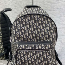 Riproduzione Fedele Zaino Dior Rider Dior Oblique Jacquard Beige/Nero imitazioni