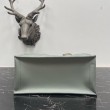 Dior Book Tote Bag Media con Tracolla Macrocannage Grigio