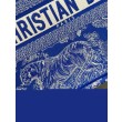 Dior Book Tote Bag Media Ricamo Toile de Jouy Reverse Blu