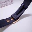 Qualità superiore replica Dior Diorquake 35MM Cintura Obliquo Blu