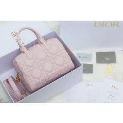 Dior Groove 25 Borsa in Biscotto Macrocannage rosa