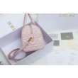 Dior Groove 25 Borsa in Biscotto Macrocannage rosa