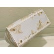Dior Media Borsa Lady D-Lite Ricamo Jardin d'Hiver Oro