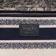 Dior Media Borse Replica Lady D-Lite Ricamo Toile de Jouy Blu