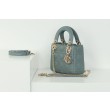 Dior Mini Borsa Lady Dior Cannage Blu