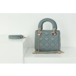 Dior Mini Borsa Lady Dior Cannage Blu