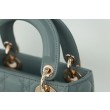 Dior Mini Borsa Lady Dior Cannage Blu