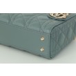 Dior Mini Borsa Lady Dior Cannage Blu