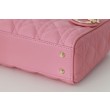 Dior Mini Bora Pari all'originale replica Lady Dior Cannage Rosa