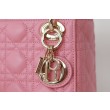 Dior Mini Bora Pari all'originale replica Lady Dior Cannage Rosa