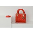 Dior Mini Borsa Lady Dior Cannage Rosso