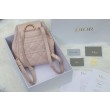 Dior Nano/Medium Dior Caro Backpack Rosa Macrocannage