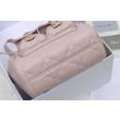 Dior Nano/Medium Dior Caro Backpack Rosa Macrocannage