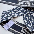 Dior Oblique Mitzah Sciarpa Twill di Seta Blu