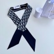 Dior Oblique Mitzah Sciarpa Twill di Seta Blu