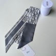 Dior Oblique Mitzah Sciarpa Twill di Seta Grigio