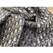 Dior Oblique Sciarpa Blu Cashmere
