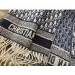 Dior Oblique Sciarpa Blu Cashmere