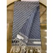 Dior Oblique Sciarpa Blu Cashmere