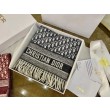 Dior Oblique Sciarpa Blu Cashmere