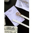 Dior Saddle 20MM Cintura Bianco
